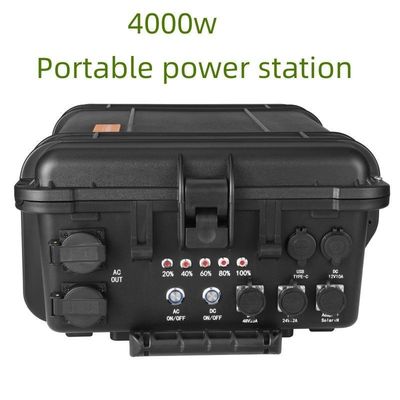 Büyük Kapasiteli LiFePO4 220V 4000W Acil Durumlar İçin Çok Fonksiyonlu Mobil Elektrik Santrali
