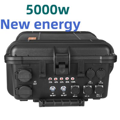 8000W Zirve Gücü LiFePO4 Lityum Pilli Dış Kamp için Taşınabilir Güç Santrali