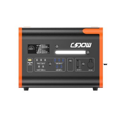 1800W 2000W 2200W Lityum LiFePO4 pilli taşınabilir elektrik santrali 2kw AT22 Siyah