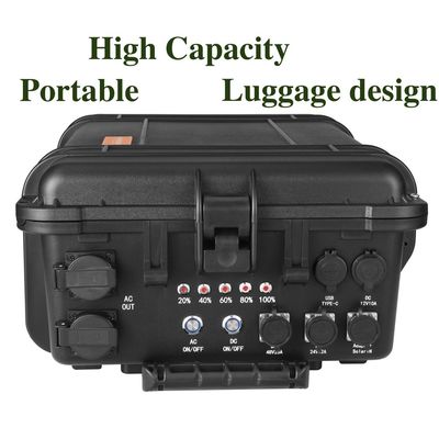 LiFePO4 Taşınabilir Güç Santrali Dış Şarj İhtiyaçları için 3000WAC/DC Inverter Tipi