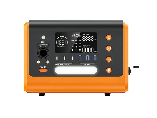 Kamp için 600W taşınabilir Güneş Jeneratörü Kablosuz Şarj AC/230 Çıkış Güç Santrali