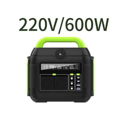 Çıkarılabilir Pil 600W Lityum 110V 220V Kamp Mini Taşınabilir AC Sokakları Güç Bankası