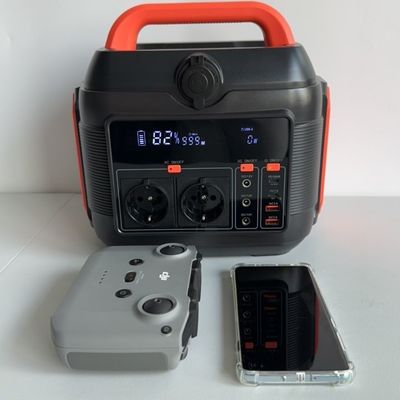 Dış Kamp RV Güç Santrali için Taşınabilir Lityum Pil Jeneratörü 600W/576wh