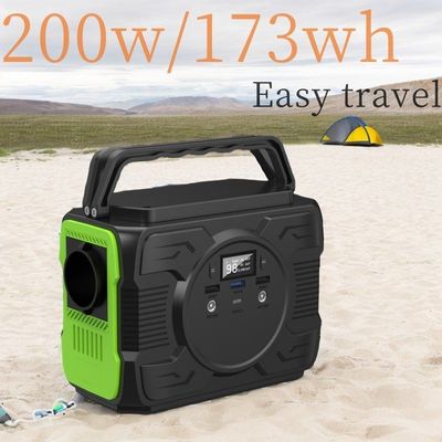 Acil Kamp 200W LiFePO4 pil ve taşınabilir güneş jeneratörü ile elektrik santrali
