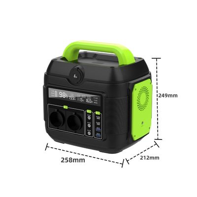 MPPT Güneş Jeneratörü 600W 576Wh 14.4V 40Ah 160000mAh Açık LCD Taşınabilir Güç Santrali