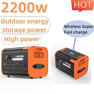 Un38.3/Msos kimlik doğrulama 2200W taşınabilir şarj istasyonu 220V ofis için güneş jeneratörü