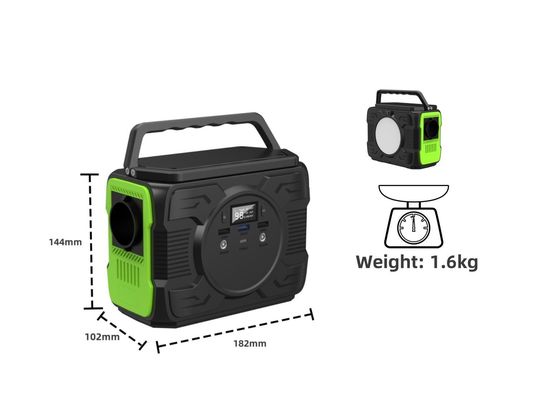 Açık hava mobil güç kaynağı Acoutput Power 200W ve USB1/USB2 Export 5V/2.1A