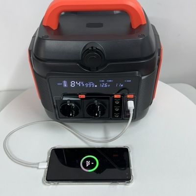 Lityum Battery Portable Power Station 600W 200W 300W Household için 110V 220V Camping