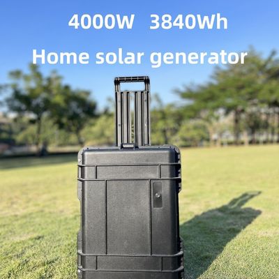 Dış Enerji Depolaması LiFePO4 Pil 4000W Taşınabilir Güneş Paneli Kamp Elektrik Santrali