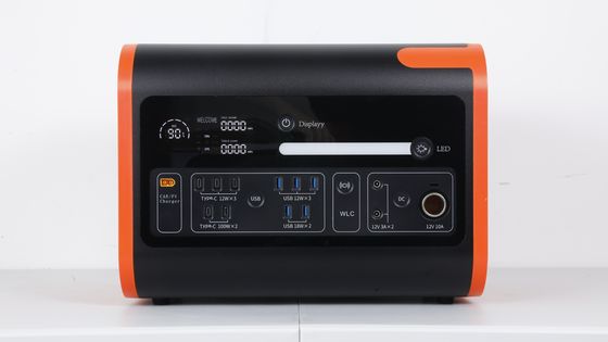 Büyük Kapasiteli Açık Hava Acil Güç Santrali 2200W 2048wh 40ah USB 12W*3/18W*2 ile