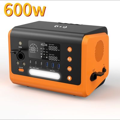 Acil durum bekleme deposu 600W Hızlı şarjlı taşınabilir açık hava enerji santrali 1 saat
