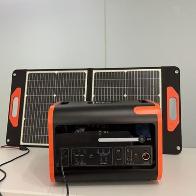 1000W Mobil Güç 110V 220V Güneş Jeneratörü 2200W Açık Kapalı Taşınabilir Elektrik Santrali