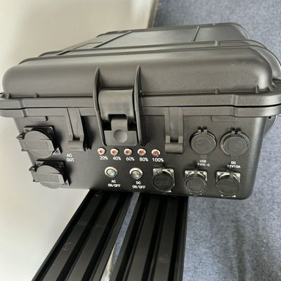 Çevre uyumlu taşınabilir çekme çubuğu katranla 3000W Güç Bankası Güneş Jeneratörü LiFePO4