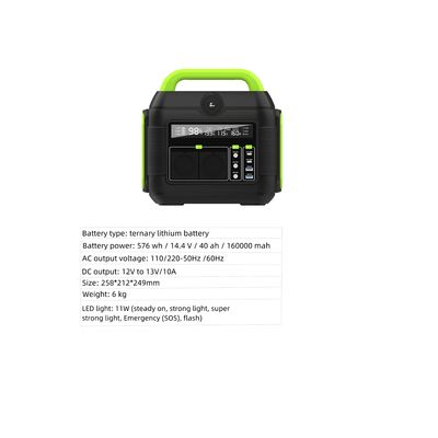 DC çıkış 12-13V 10A Tercihli aydınlatma Acil güç kaynağı Taşınabilir elektrik santrali