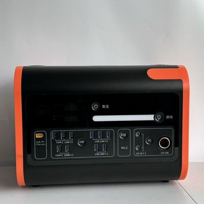 800W Güneş Girişi Taşınabilir Mobil Elektrik Santrali 200W Saf Sinüs Dalga Inverteri 2200W Dışarıdaki Acil Durum