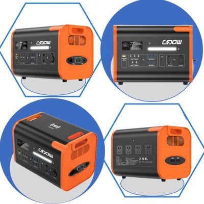 Çoklu Güvenlik Koruma Tasarımı ile 1500W Hızlı Şarjlı Taşınabilir Acil Durum Elektrik Santrali