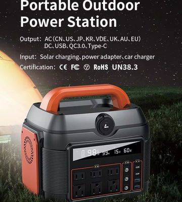 Aile Açık Hava Kampı 600W Batarya ve Güneş Paneli Şarjlı Güneş Enerjisi Santrali
