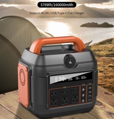 600W/576wh Dış ve Ev Enerji Tedarik Çözümü için Acil Elektrik İstasyonu