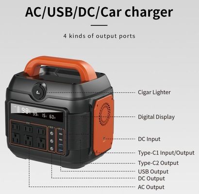 600W/576wh Dış ve Ev Enerji Tedarik Çözümü için Acil Elektrik İstasyonu