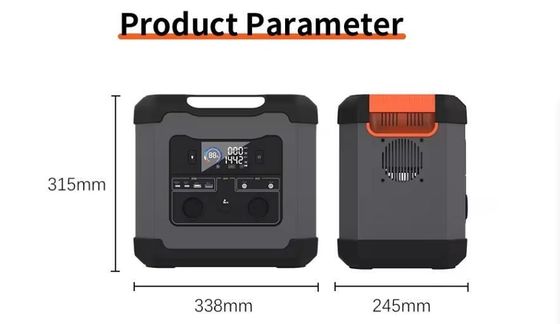 Taşınabilir 1500W/1344wh Güneş Jeneratörü Felaket Hazırlığı için Taşınabilir Elektrik Santrali