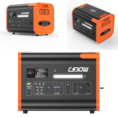 LiFePO4 Enerji 2200W/2400W Güneş Jeneratörü Taşınabilir Elektrik Santrali Hayat Süresi 2000 Zaman