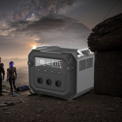 Inverter İki yönlü Inverter 2500W Kamp Açık Ev Taşınabilir Elektrik Santrali