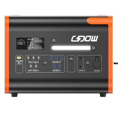 220V/40ah/2200W Güneş Enerjisi Çapraz Taşınabilir Enerji Depolama Elektrik İstasyonu Hızlı Şarjlı 1500W Lityum Pil