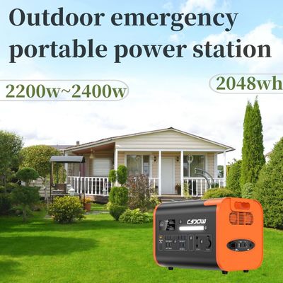 Enerji Depolama Taşınabilir Güç Santrali Kablosuz Şarj 15W Sabit Güç Çıktısı 3500W