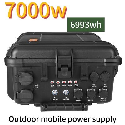 7000W/6993whlifepo4 Dışarıda Taşınabilir Şarj edilebilir Güneş Rüzgar Elektrik Santrali