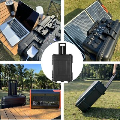 Dış Ev İhtiyaçları için 8000W Zirve Gücü AC LiFePO4 Güneş Jeneratörü Güç Santrali
