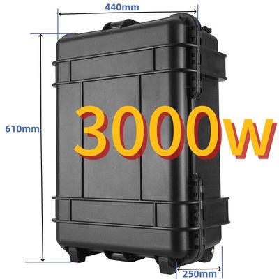 Acil taşınabilir enerji istasyonu ile 3000W açık hava mobil enerji güneş jeneratörü