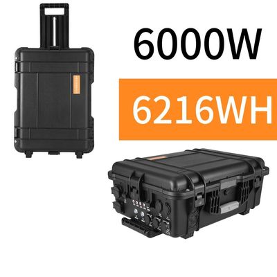 ODM/OEM ABS Alaşım Kabuk Malzemesi 6000W/6216wh Ev Dışarıda için LiFePO4 Güneş Jeneratörü