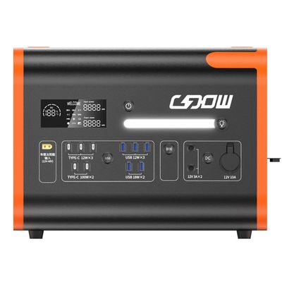 40ah/2200W/2048wh Sıcak Turuncu Ev Kullanımı Taşınabilir Enerji Depolama Elektrik Santrali Açık Hava için