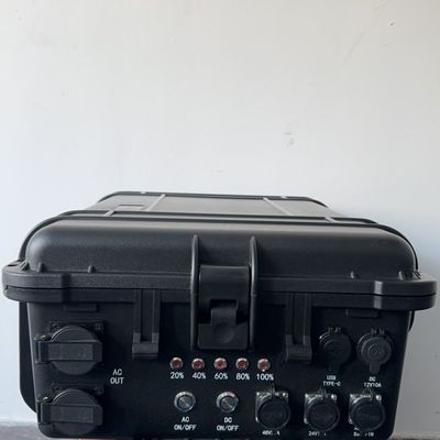 Güneş Drone Enerji Merkezi 3000W Acil Durum Jeneratörü İstasyonu Pulley ile Taşınabilir Çekme Çubuğu