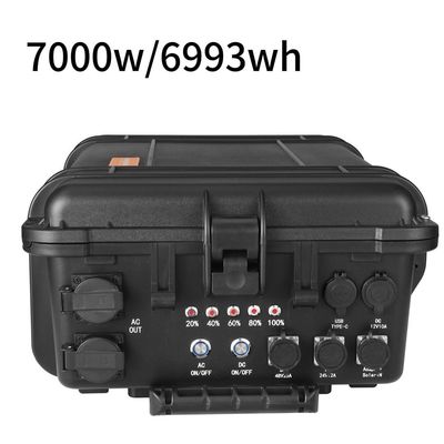 Kabuk malzemesi ABS Alaşım Taşınabilir Güneş Enerjisi Santrali Dış mekan için 3000W/5000W/7000W 4000W