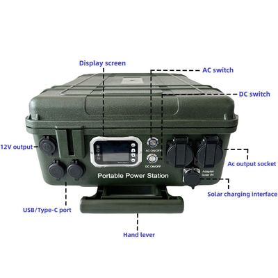 RV Güneş Şarjı Yüksek Kapasite 6000W/6048wh ABS Orta Çerçeve ile Güç Santrali