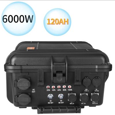 Taşınabilir 6000W/6216wh Üçlü Lityum Pil Enerji Depolama Acil Elektrik Santrali
