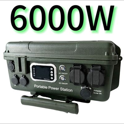 MPPT Denetleyicisi 6000W/6048wh Ürünler İçin Taşınabilir AC/DC Dış Mobil Güç Santrali