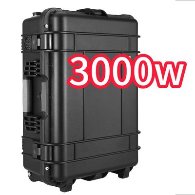 Özelliklendirilebilir Siyah 3000W Mobil Güç Ev Dış İstasyonu için İndirim