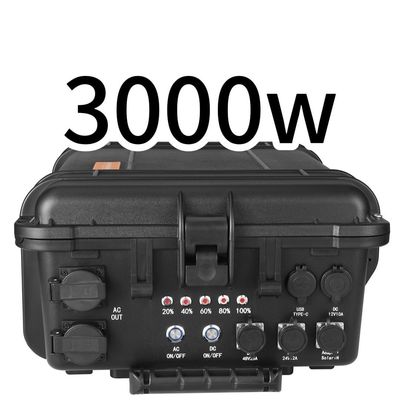 Çubuklu taşınabilir çekme çubuğu çok fonksiyonel acil yedek güç santrali 3000W