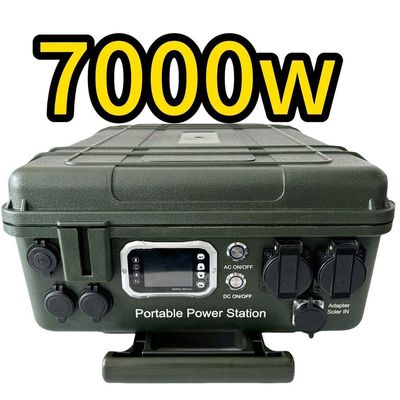 Sok aralığı% 5-95% Dış acil güç kaynağı 7000W Ev taşınabilir elektrik santrali