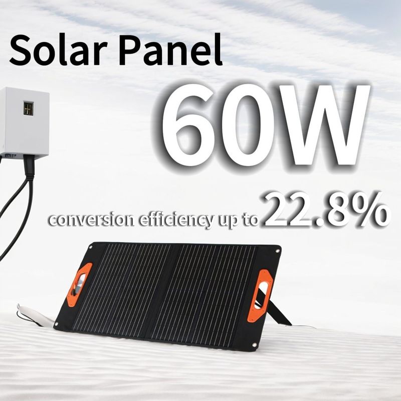 30W*2PCS 56*63*4.5cm Katlanabilir Boyutlu Ev Yapımı Güneş Paneli