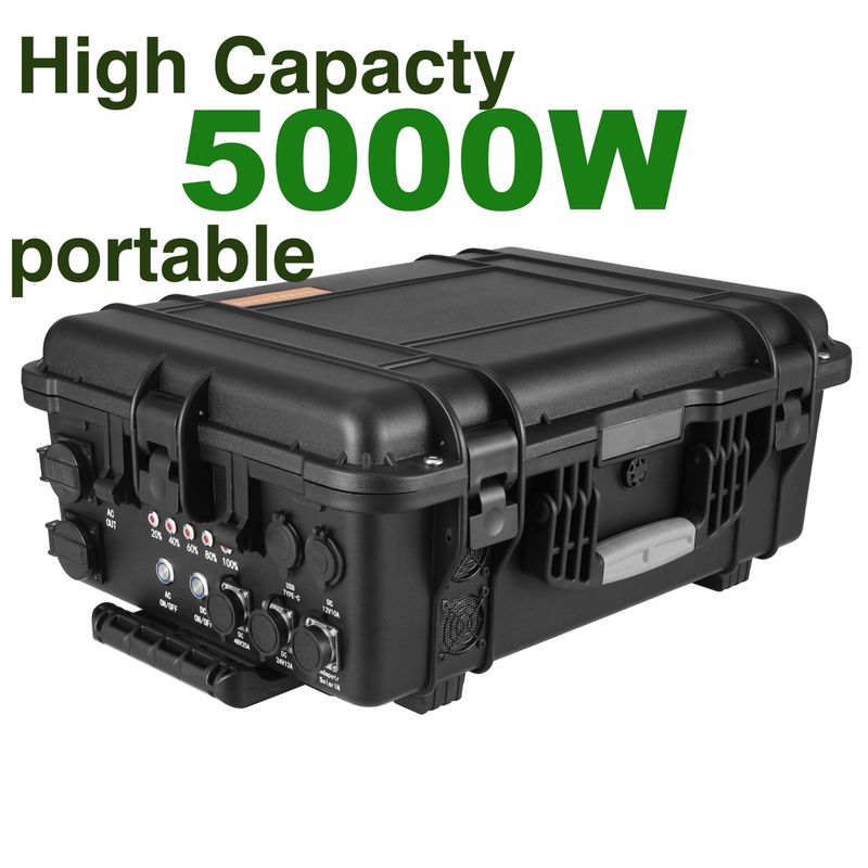 Otomobil acil durumları için özel 4800wh LiFePO4 Güneş Enerji Santrali