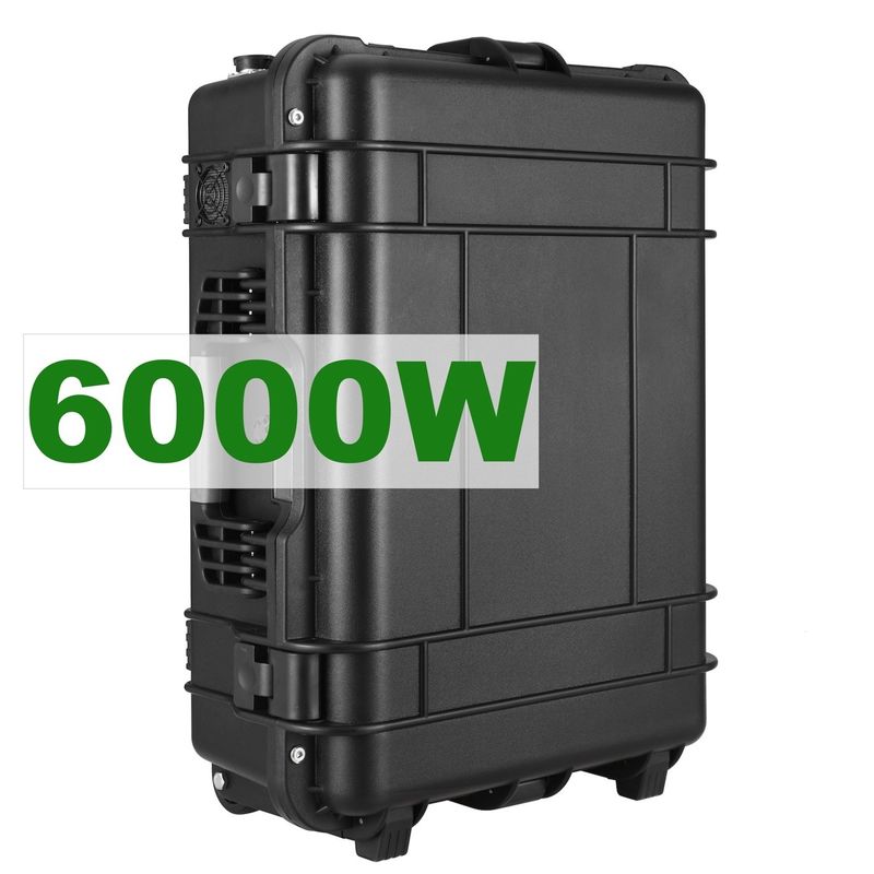 6000W Ternary Lityum Pil Güneş Jeneratörü Açık Hava Etkinlikleri için Elektrik Santrali