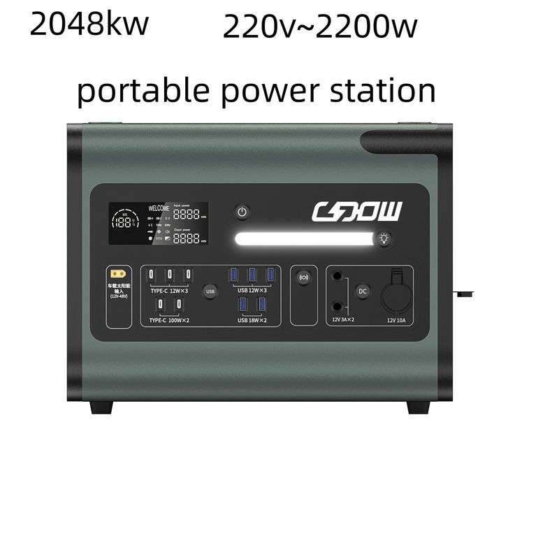 405*275*303 mm Kamp lambası ve şarj hazinesi bir taşınabilir enerji santralinde