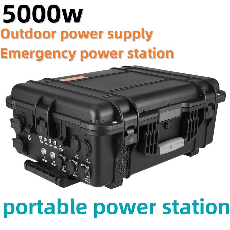 3000W/4000W/5000W Solar Outdoor Mobil Şarj İstasyonu USB/Type-C 18W Max Çıktısı