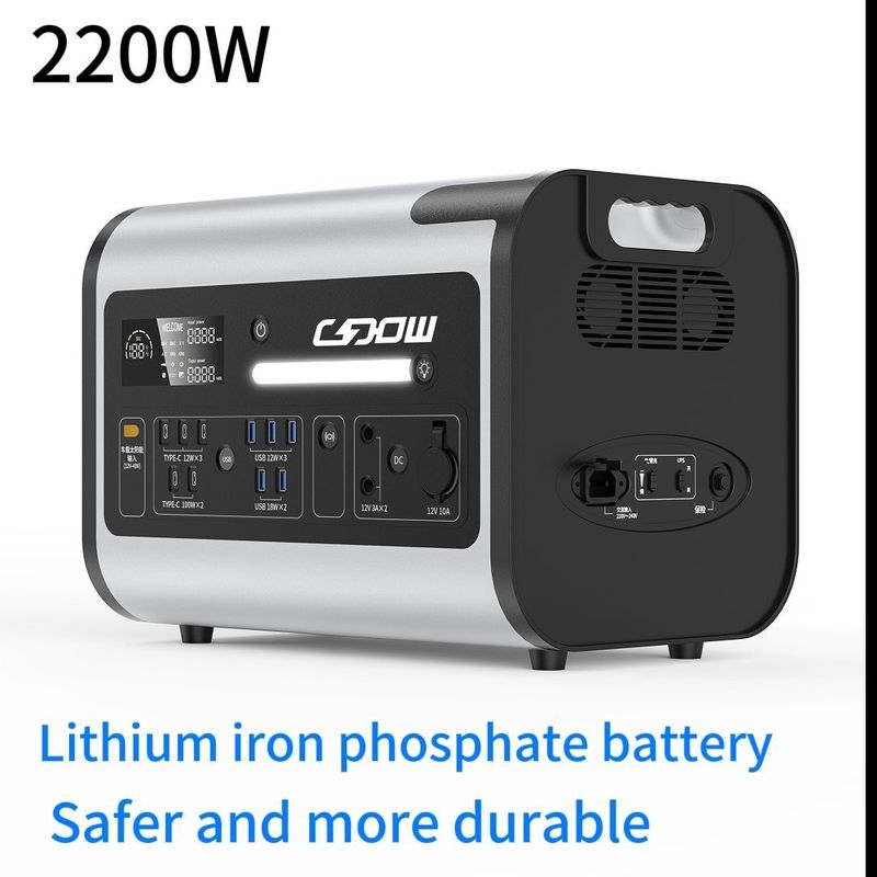 2048wh PV Şarjı ve Kablosuz Şarj için Adli Kapasite Açık Elektrik Santrali