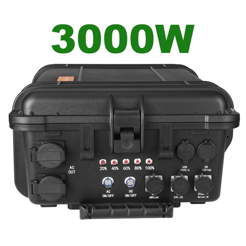 LT-30 Dışarıdaki acil yedek jeneratörler için taşınabilir güneş enerjisi kaynağı 3000wh