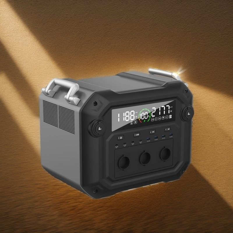 Taşınabilir 2500W Güneş Jeneratörü Seyahatler ve Acil Durumlar için Çok yönlü Güç kaynağınız