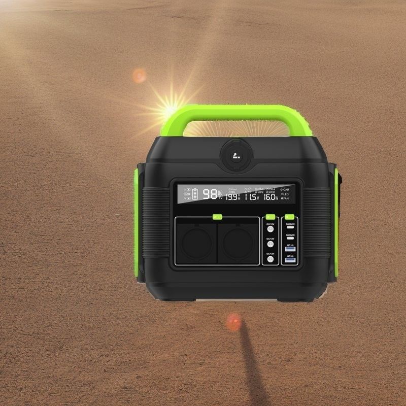 258*212*249mm 600W 576wh Kamp ve acil durumlar için taşınabilir Güneş Mobil Elektrik Santrali